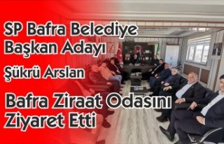 SP Bafra Belediye Başkan Adayı Şükrü Arslan Bafra...