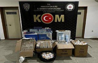 Suluova'da 56 bin 100 makaron ele geçirildi