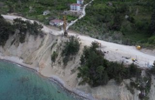 Abana-Çatalzeytin kara yolu heyelan önleme çalışmaları...