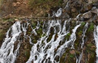 Gümüşhane Tomara Şelalesi'nde turizm sezonu...