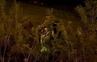 Samsun'da şarampole devrilen otomobilin sürücüsü...