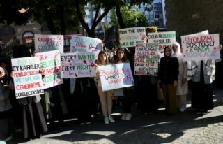 Trabzon'da Filistin'e destek için yürüyüş...