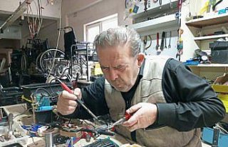 Zonguldak'ta engellilerin akülü araçları...