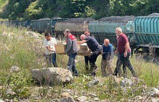 Zonguldak'ta yük treninin çarptığı 89 yaşındaki...