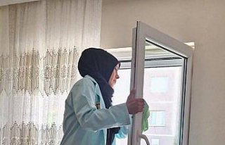 Bayburt Belediyesince 54 aileye evde bakım hizmeti...