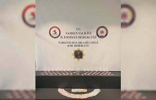 Samsun'da ikametinde uyuşturucuyla yakalanan...