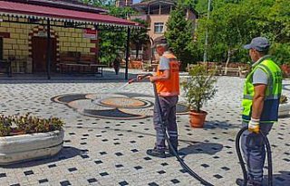 Ünye Belediyesi ekiplerince ilçede temizlik yapıldı