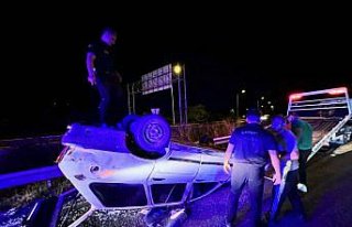 Anadolu Otoyolu'nda tırın çarpması sonucu...