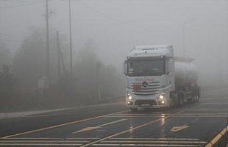 Bolu Dağı'nda sis etkili oldu