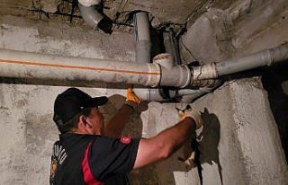 Çorum'da boru ve kuyuya sıkışan kedi ve köpekleri...