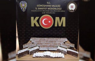 Gümüşhane'de kaçakçılık operasyonunda...