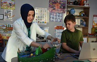 Akçaabat Bilim ve Sanat Merkezinde hazırlanan heyelan...