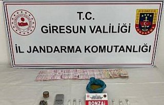 Giresun'da uyuşturucu operasyonunda bir kişi...