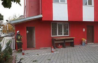 Samsun'da bir spor kulübünün sosyal tesislerindeki...