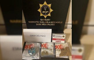 Bayburt'ta uyuşturucu madde ele geçirildi