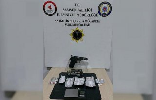 Bafra'da uyuşturucu operasyonunda 5 şüpheli...