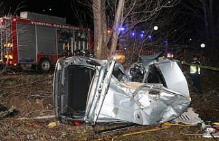 Tokat'ta devrilen hafif ticari araçtaki 3 kişi...