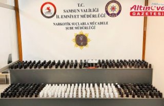 Samsun'da 29 bin 696 sentetik ecza hap ele geçirilen...