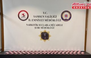 Samsun'da evinde 3 bin 360 uyuşturucu hap ele...