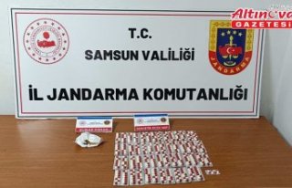 Samsun'da evinde uyuşturucu madde bulunan zanlı...