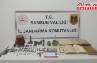 Samsun'da tarihi eser kaçakçılığı operasyonunda...