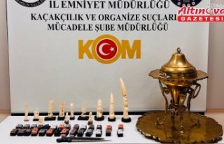 Samsun'da tarihi eser kaçakçılığı operasyonunda...