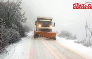 Amasya'nın yüksek kesimlerinde kar etkili oluyor