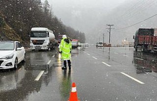 Artvin'de trafik denetimleri sürüyor