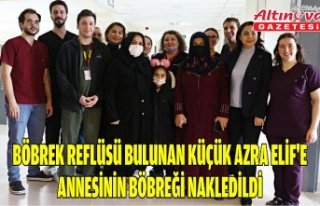 Böbrek reflüsü bulunan küçük Azra Elif'e...