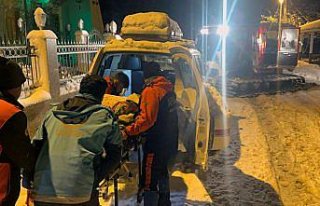 Kastamonu'da kar nedeniyle yolu kapanan köylerdeki...