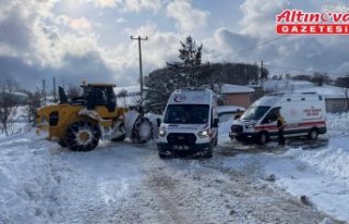 Samsun'da kar nedeniyle mahsur kalan 98 hasta,...