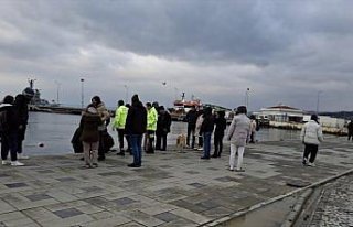 Sinop'ta elektrikli motosikletiyle denize düşen...