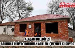 Alaçam Belediyesi barınma ihtiyacı bulunan aileler...