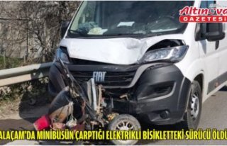 ALAÇAM'DA MİNİBÜSÜN ÇARPTIĞI ELEKTRİKLİ...
