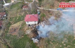 Artvin'de serenderde çıkan yangında maddi...