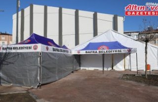 Bafra Belediyesi iftar çadırı kurdu