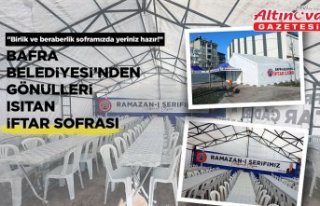 BAFRA BELEDİYESİ’NDEN GÖNÜLLERİ ISITAN İFTAR...