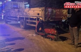 Bolu'da kamyonete çarpan motosiklet sürücüsü...