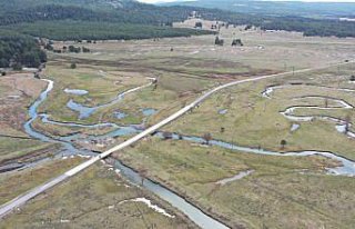 Bolu'da ilkbahar ve kış bir arada yaşanıyor