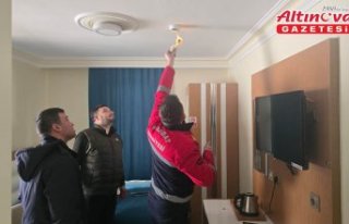 Boyabat'ta konaklama tesisleri denetleniyor