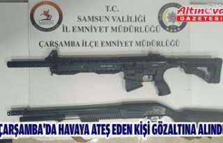 Çarşamba'da havaya ateş eden kişi gözaltına...