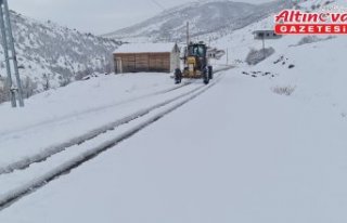 Gümüşhane'de kar dolayısıyla 131 köy yolu...