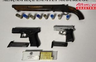 Alaçam'da ruhsatsız silah operasyonunda 1 kişi...