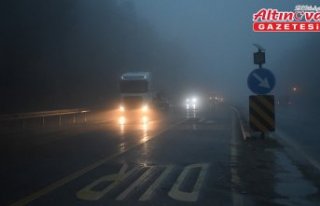 Bolu Dağı'nda sağanak ve sis etkili oldu