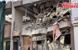 Kastamonu'da yıkım çalışması devam eden...