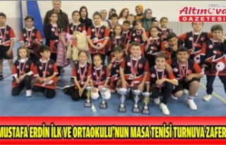 MUSTAFA ERDİN İLK VE ORTAOKULU’NUN MASA TENİSİ...