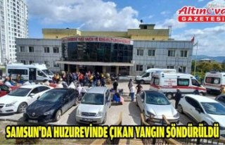 Samsun'da huzurevinde çıkan yangın söndürüldü