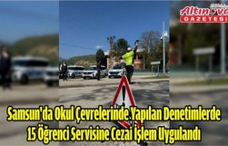 Samsun'da okul çevrelerinde yapılan denetimlerde...