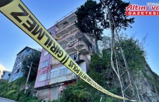 Samsun'daki heyelan bölgesinde 5 katlı bina...