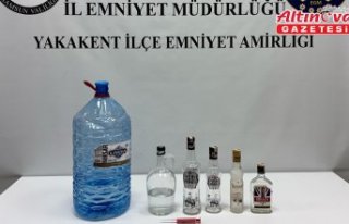 Samsun’da sahte içki operasyonunda bir kişi yakalandı